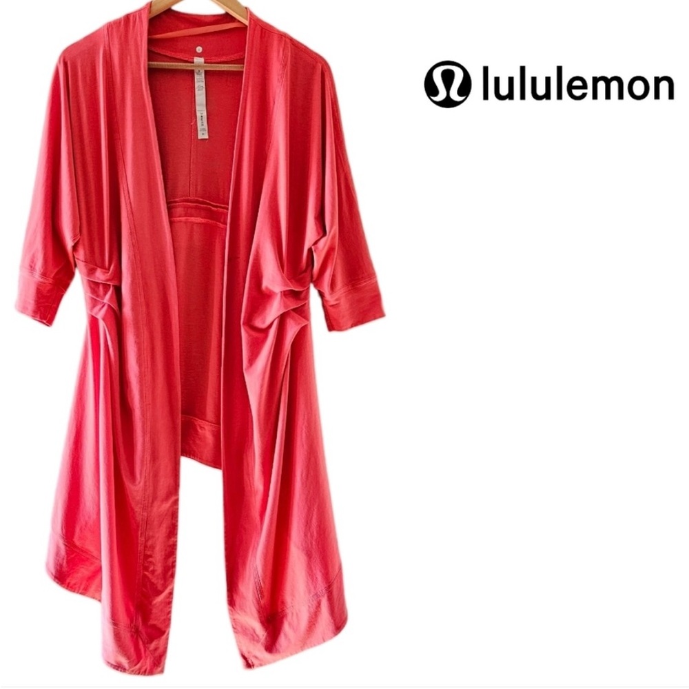 Lululemon Namaste Cover Up Open Front Cardigan Pink